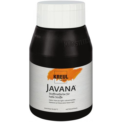 Kreul Barva na světlý textil JAVANA 500 ml ČERNÁ