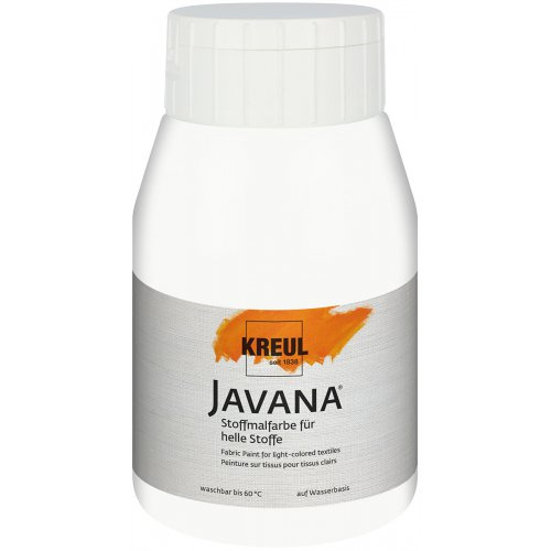 Kreul Barva na světlý textil JAVANA 500 ml BÍLÁ