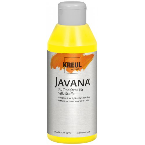 Kreul Barva na světlý textil JAVANA 250 ml ŽLUTÁ