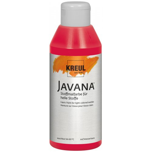 Kreul Barva na světlý textil JAVANA 250 ml KARMÍNOVÁ ČERVENÁ