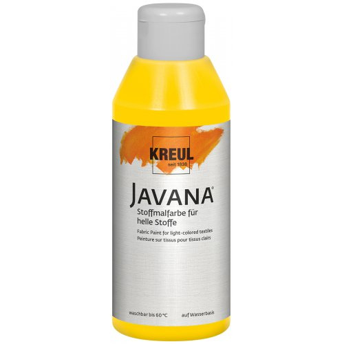 Kreul Barva na světlý textil JAVANA 250 ml ZLATOŽLUTÁ