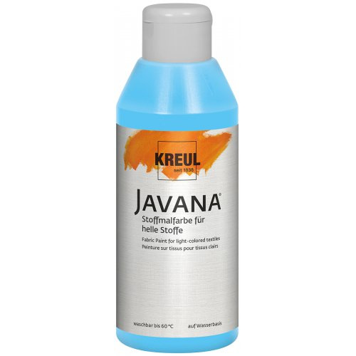 Kreul Barva na světlý textil JAVANA 250 ml SVĚTLÁ MODRÁ