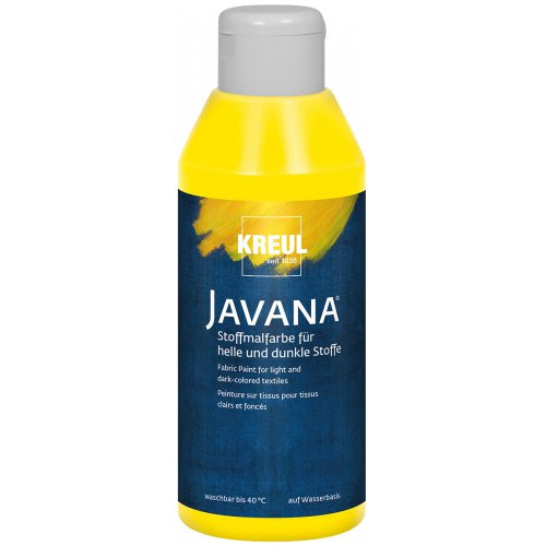 Kreul Barva na světlý a tmavý textil JAVANA 250 ml ŽLUTÁ