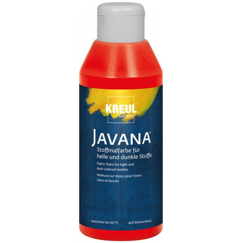 Kreul Barva na světlý a tmavý textil JAVANA 250 ml ČERVENÁ