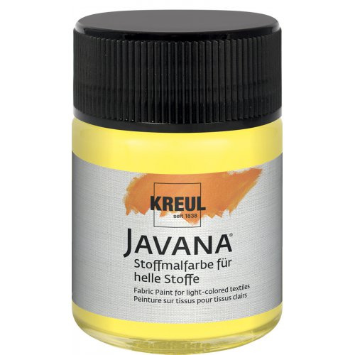 Kreul Barva na světlý textil JAVANA 50 ml ŽLUTÁ
