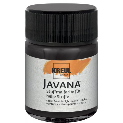 Kreul Barva na světlý textil JAVANA 50 ml ČERNÁ
