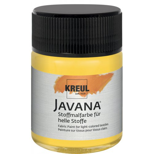 Kreul Barva na světlý textil JAVANA 50 ml ZLATOŽLUTÁ