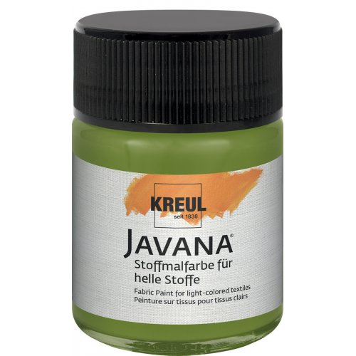 Kreul Barva na světlý textil JAVANA 50 ml OLIVOVÁ ZELENÁ