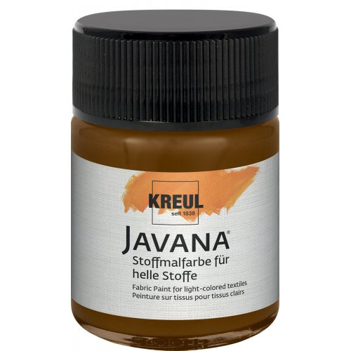 Kreul Barva na světlý textil JAVANA 50 ml TMAVÁ HNĚDÁ