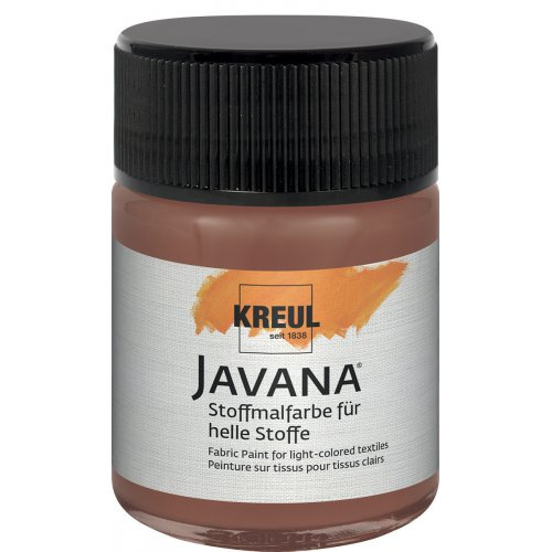 Kreul Barva na světlý textil JAVANA 50 ml SVĚTLÁ HNĚDÁ