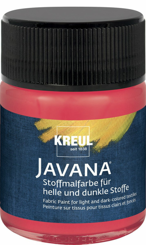Kreul Barva na světlý a tmavý textil JAVANA 50 ml TŘEŠŇOVÁ