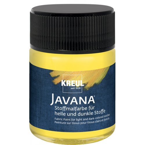 Kreul Barva na světlý a tmavý textil JAVANA 50 ml ŽLUTÁ