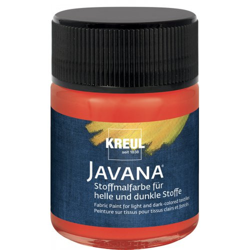 Kreul Barva na světlý a tmavý textil JAVANA 50 ml ČERVENÁ