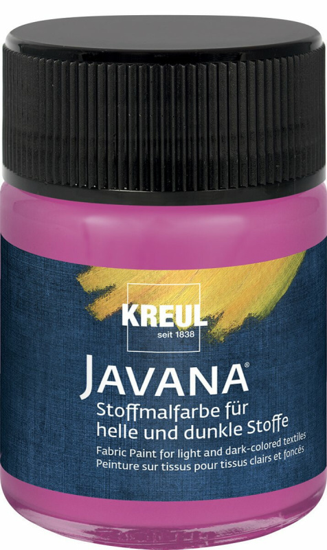 Kreul Barva na světlý a tmavý textil JAVANA 50 ml MAGENTA