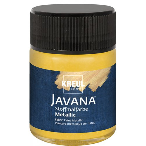Kreul Barva na textil metalická JAVANA 50 ml ZLATÁ