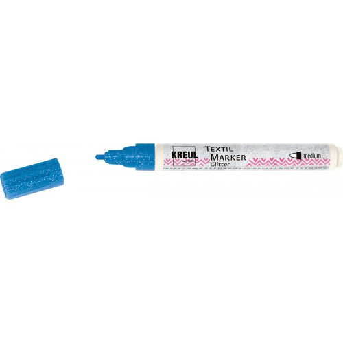 Kreul Fix na textil JAVANA KREUL medium GLITTER MODRÁ