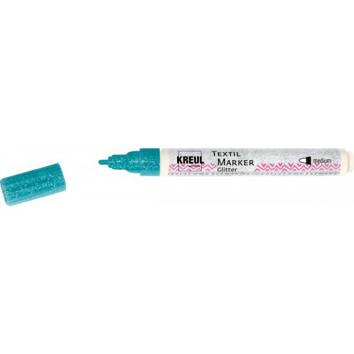 Kreul Fix na textil JAVANA KREUL medium GLITTER TYRKYSOVÁ