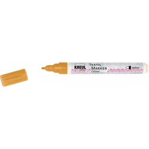 Kreul Fix na textil JAVANA KREUL medium GLITTER ZLATÁ
