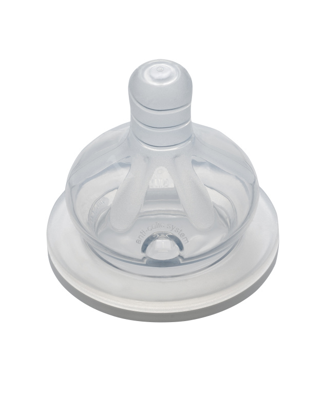 NIP Dudlík kulatý, široký, silikon-M, 2ks