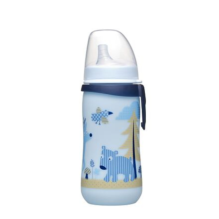 Nip láhev First cup, 330 ml, kluk, silikon dudlík na pití