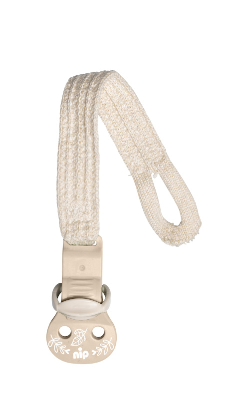 NIP GREEN line klip na šidítko, hnědý