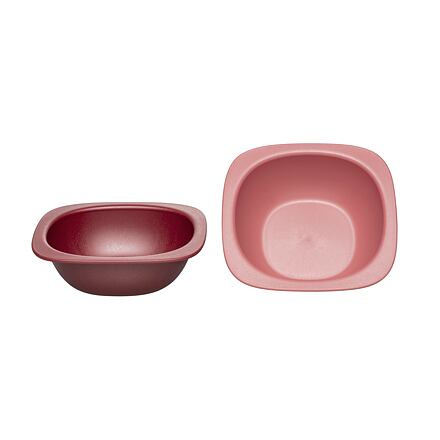 NIP GREEN line miska, 2ks, red