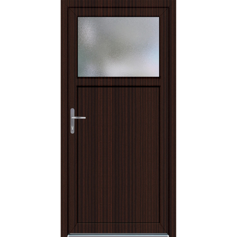 Panto Plastové vedlejší vchodové dveře K504, mahagon, 98 x 198 cm, L