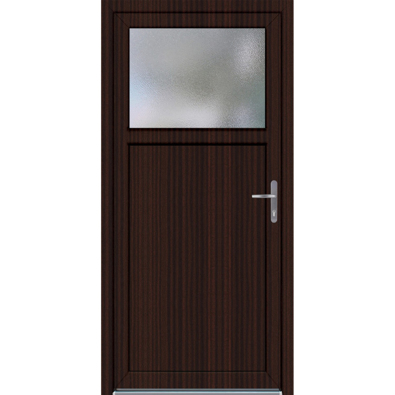 Panto Plastové vedlejší vchodové dveře K504, mahagon, 98 x 198 cm, P