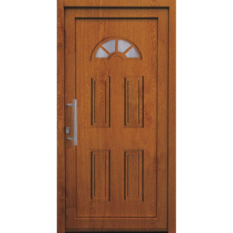 Panto Plastové vchodové dveře K001, zlatý dub, 110 x 210 cm, L