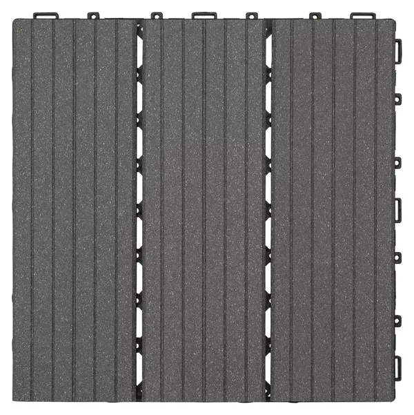 WPC dlaždice zacvakávací Rettenmeier / 4 ks / 30 x 30 x 2,2 cm / šedá Varianta: ivi2