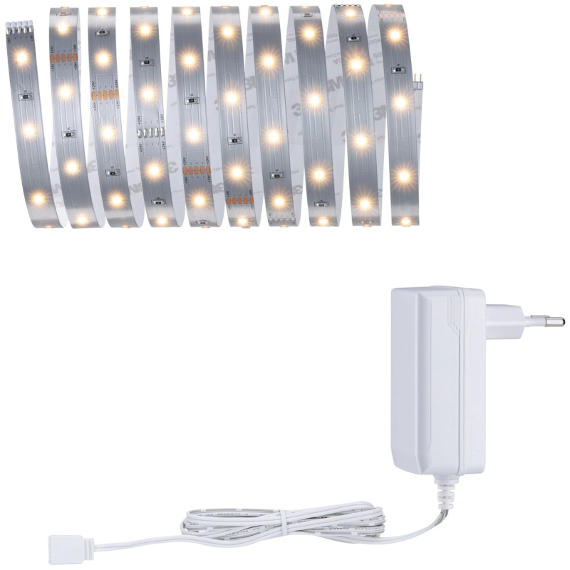 Paulmann MaxLED 250 zákl. sada teplá bílá 2700K, IP20, 12W 230/24V, stříbr, 3 m