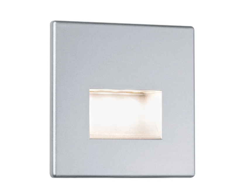 Paulmann LED zápustné svítidlo EDGE Quadro, 8x8cm, 1,2W, 230V, 2700K Barva: Matný chrom