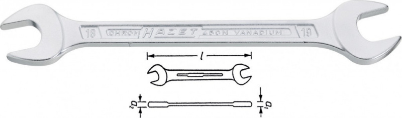 Oboustranný plochý klíč 450NA - 5/16 x 3/8 VKH Hazet - HA020973