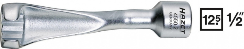 Klíč pro vstřikovací potrubí Hazet - 1/2" - HA021734 (4550-2)