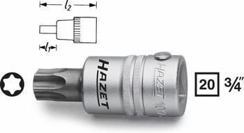 Hlavice s bitem TORX 3/4" T80 HAZET 1012-T80 - HA087501