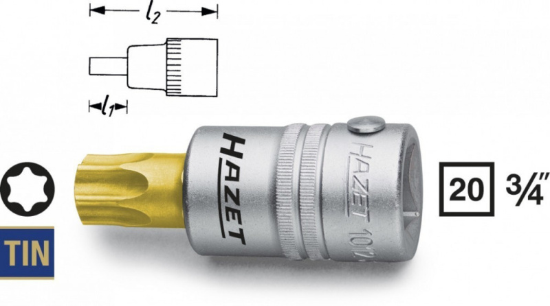 Hlavice s bitem TORX 3/4" T90 HAZET 1012-T90 - HA087518