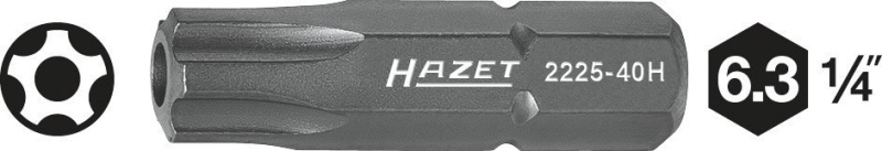 Nástavce (bity) s profilem pěticípé hvězdy 2225-20H Hazet
