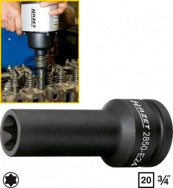 Nářadí TORX® pro hlavu válců Hazet - HA146758 (2850-E24)