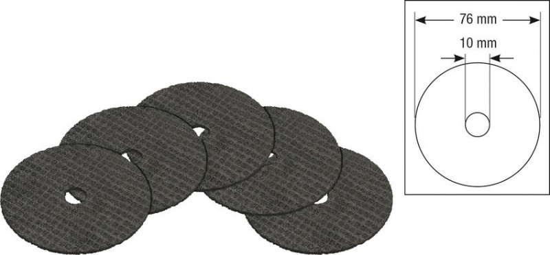 Sada rozbrušovacích kotoučů, Hazet - 9033-010/5