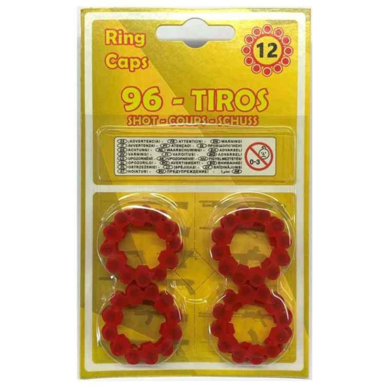 Alltoys Gonher kapslíky do revolveru a pistole kolečko 12 ran 96 ks