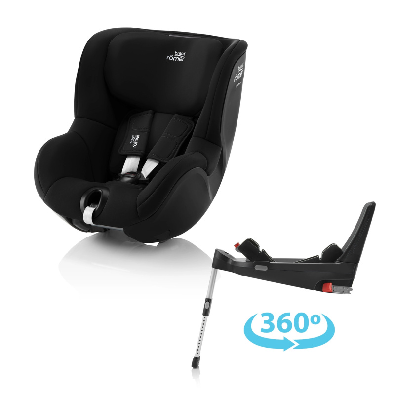 Autosedačka BRITAX RÖMER Dualfix 3 i-Size Bundle s bází Flex 5Z, Space Black