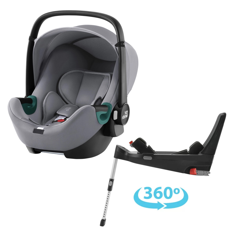 Autosedačka pro miminka BABY-SAFE 3 i-Size + základna FLEX BASE 5Z, Frost Grey
