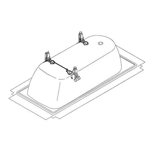 Kaldewei 5032 příslušenství vany installation 22,5x22,5x18 cm 581670000000 KWNOHY5032