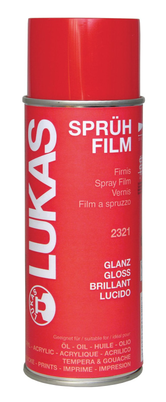 Umělecký závěrečný lak ve spreji Lukas, 400 ml - lesklý