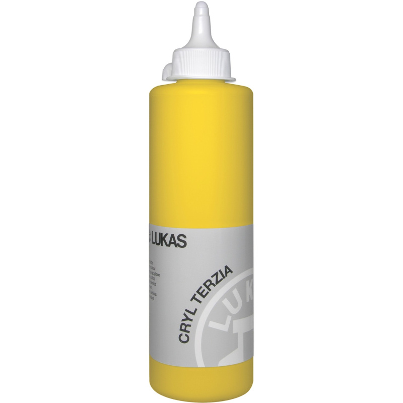Akrylová barva LUKAS "Cryl Terzia" 500 ml - kadmium žluté světlé