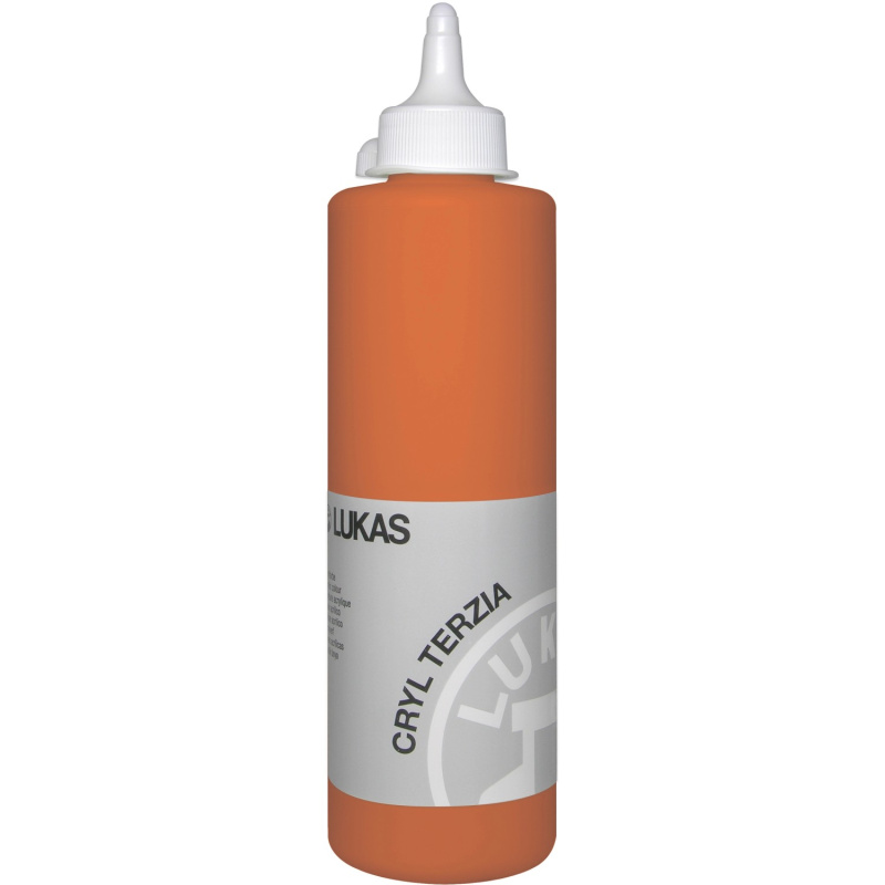 Akrylová barva LUKAS "Cryl Terzia" 500 ml - kadmium oranžová