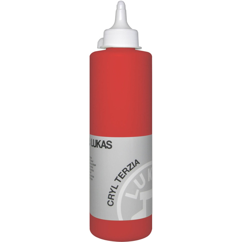 Akrylová barva LUKAS "Cryl Terzia" 500 ml - kadmium červené světlé