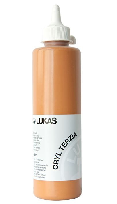 Akrylová barva LUKAS "Cryl Terzia" 500 ml - sienna přírodní