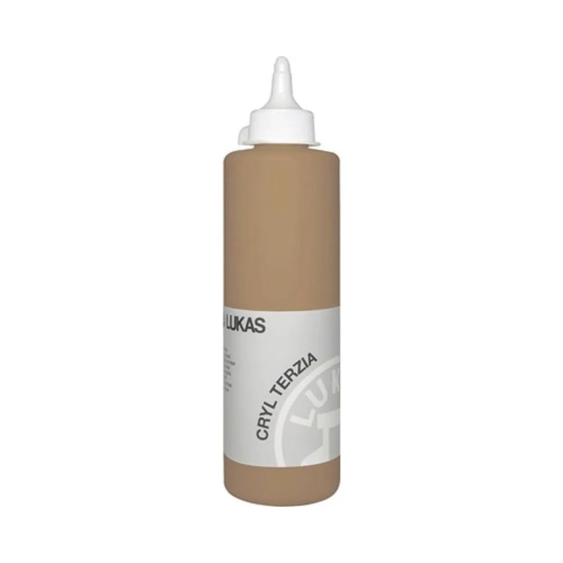 Akrylová barva LUKAS "Cryl Terzia" 500 ml - sienna přírodní
