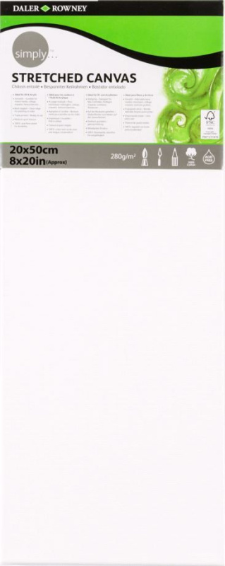 Malířské plátno v rámu Daler Rowney SIMPLY - 20 × 50 cm
